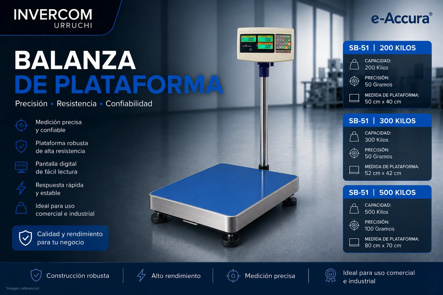 Balanza plataforma
